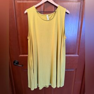 Sleeveless Mustard Tunic Top